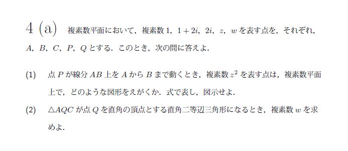 北海道大学 1998年 文系 第4問 問題画像